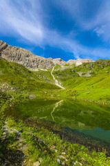 Obraz premium Hiking In The Carnic Alps of Austria Carinthia