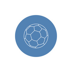 Fototapeta premium Soccer ball vector icon, sports symbol. Modern, simple flat vector illustration for web site or mobile app