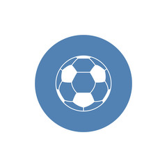 Soccer ball. Football. Vector icon isolated on white background. Flat vector illustration.