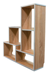 Wooden cabinet furniture on a white background