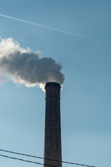 smoke from chimney