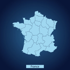 map of France