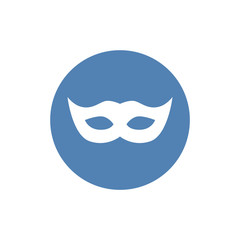mask icon, carnival mask in trendy flat style