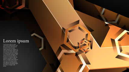 abstract vector background with gradient hexagon shapes. the background is suitable for anything. eps 10