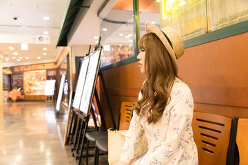 Berry cute Japanese young woman.