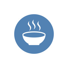 icon of the plate for soup. Trendy modern vector symbol for web site design or mobile app.