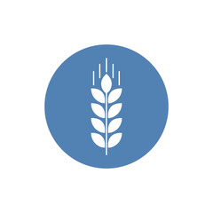 Agriculture vector icon sign. Wheat vector icon. EPS 10