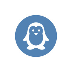 Penguin icon illustration isolated vector sign symbol