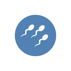 Sperm / Spermatozoa Icon Vector Logo Template. Trendy modern vector symbol for web site design or mobile app.