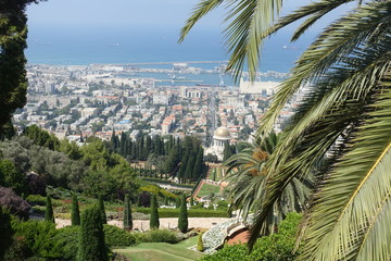 Fototapeta na wymiar Bahá'í Gardens, Israel