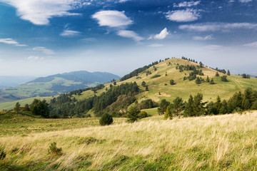 Mountain "Wysoki Wierch" in Little Pieniny, Poland