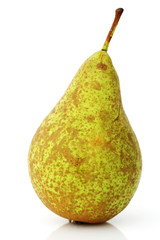 ripe pear isolated on white background