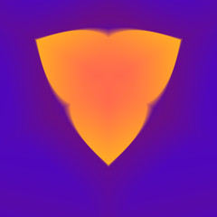 Glowing abstract shape background.