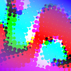 Glowing abstract halftone background.