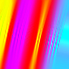 Glowing colored stripes.