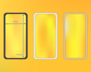 Mesh, yellow colored phone backgrounds kit.
