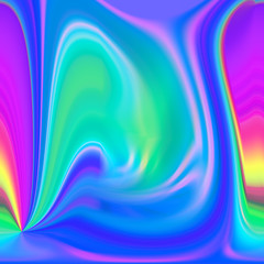 Glowing fluid mixture.