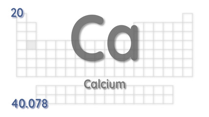 Calcium chemical element  physics and chemistry illustration backdrop