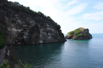 Naklejka premium rock in the sea