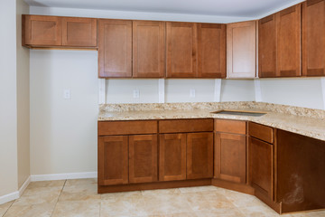 Custom kitchen in various of installation base cabinets