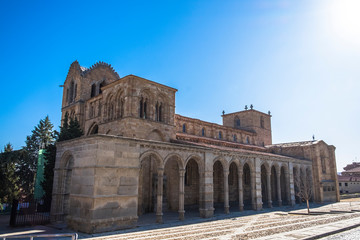 Fototapeta premium Medieval city walls of Avila, Spain
