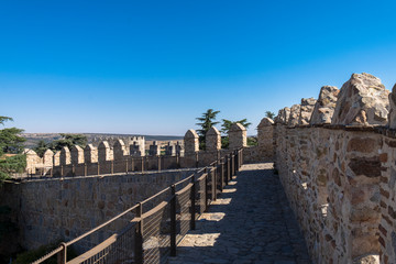 Medieval city walls of Avila, Spain