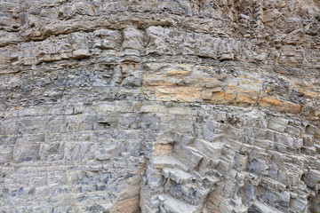 Fototapeta premium Grey rock bedding fold