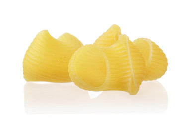 A pile of pasta isolated on white