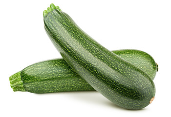zucchini isolated on white background, clipping path, full depth of field