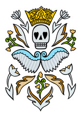 Fototapeta premium A death skull design