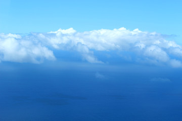 Naklejka na ściany i meble sky clouds view from airline