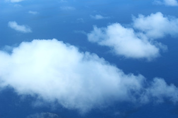 sky clouds view from airline