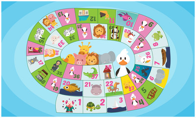 Vector illustration of Puzzle game Fantasy ladder © magemasher