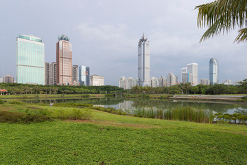 Obraz premium Evergreen Park in Haikou, Hainan, China 
