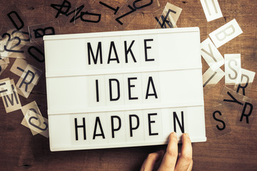Make Idea Happen on Lightbox