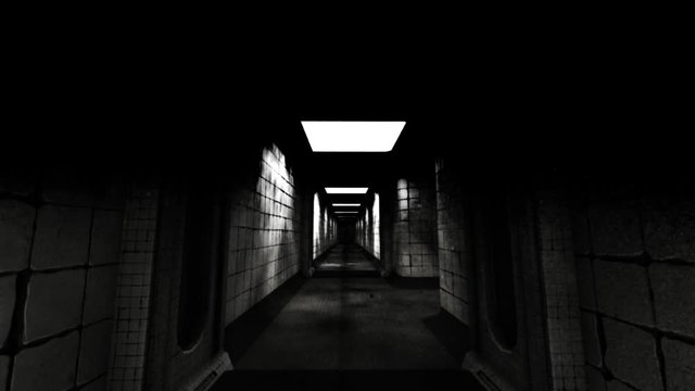 Nuclear Fallout Shelter Corridor Vintage Design 11