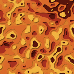 Abstract background with paper cut style ,  Happy Halloween concept