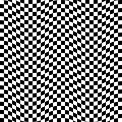 fashionable monochrome op art pattern. seamless vector background.