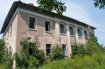 Old abandoned mansion palace of Potocki