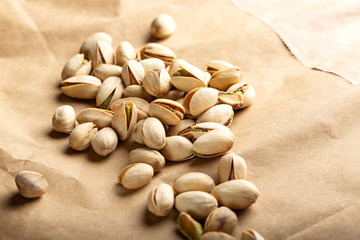 Fried and salty pistachio