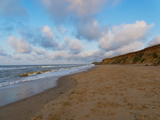 Along the fragile coastline of Happisburgh in Norfolk, England