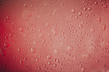  water drops on a colorful background