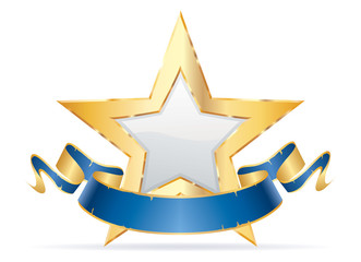 blue star white banner sharp