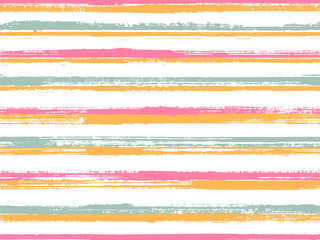 Hand painted stripes clothes seamless vector pattern.