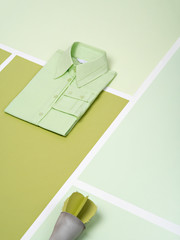 Minimalist office style.