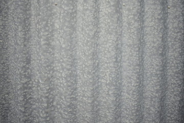 Corrugated zinc metal sheet, rusty zinc pattern.