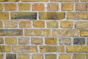 Mauerwerksverband mit gelben Backstein
