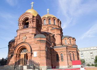 Alexander Nevsky Cathedral. Orthodox Cathedral in the neo-Byzantine style, built in 1899 in the...