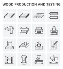 Wood sawmill icon