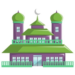 Beautiful Mosque Building, Islamic building to pray